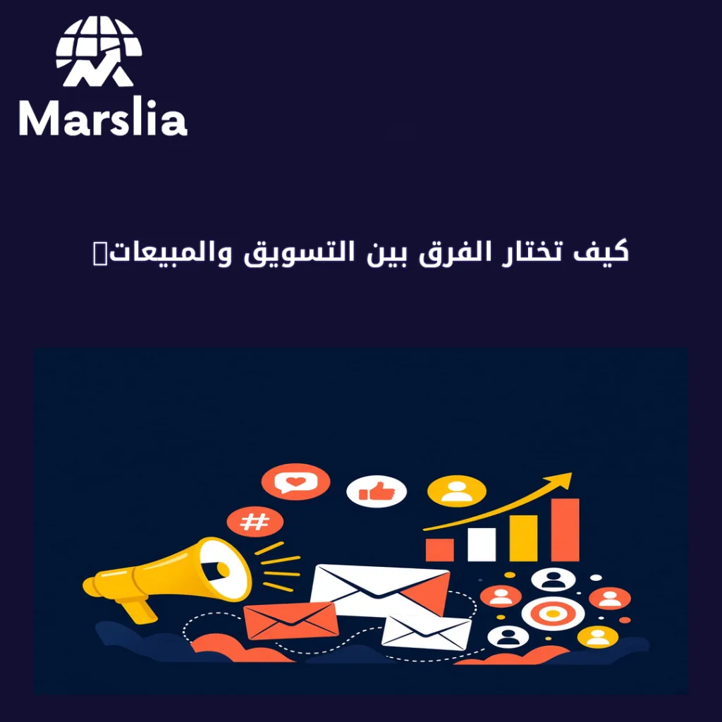 الفرق بين التسويق والمبيعات - مارسيليا