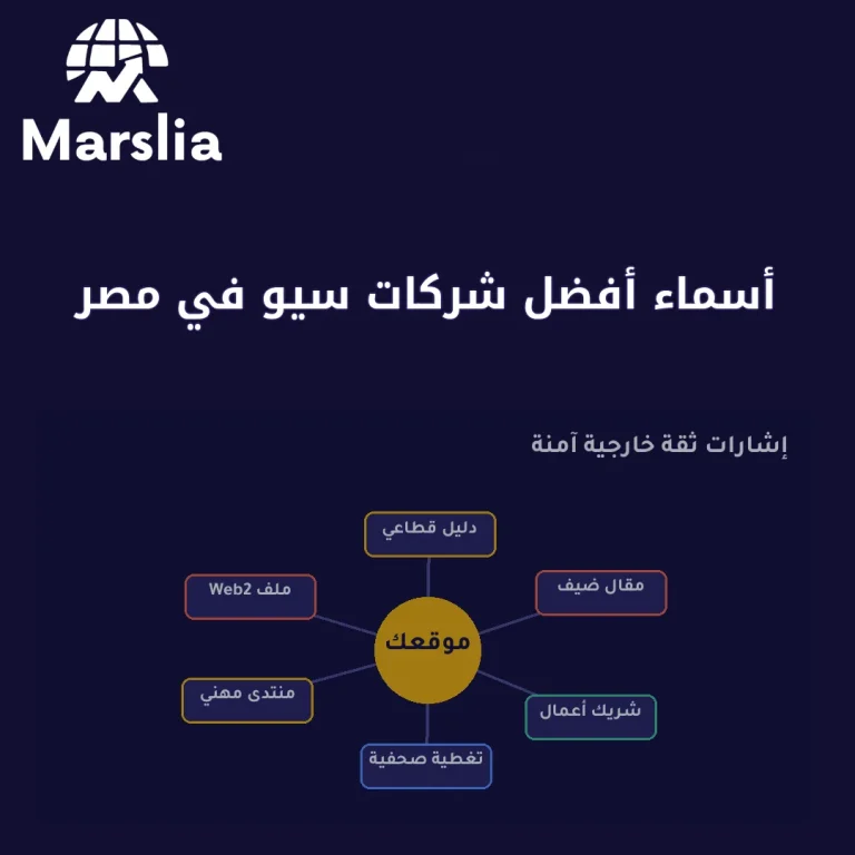 أسماء أفضل شركات سيو في مصر: معايير تفرز الجاد من القوائم الوهمية