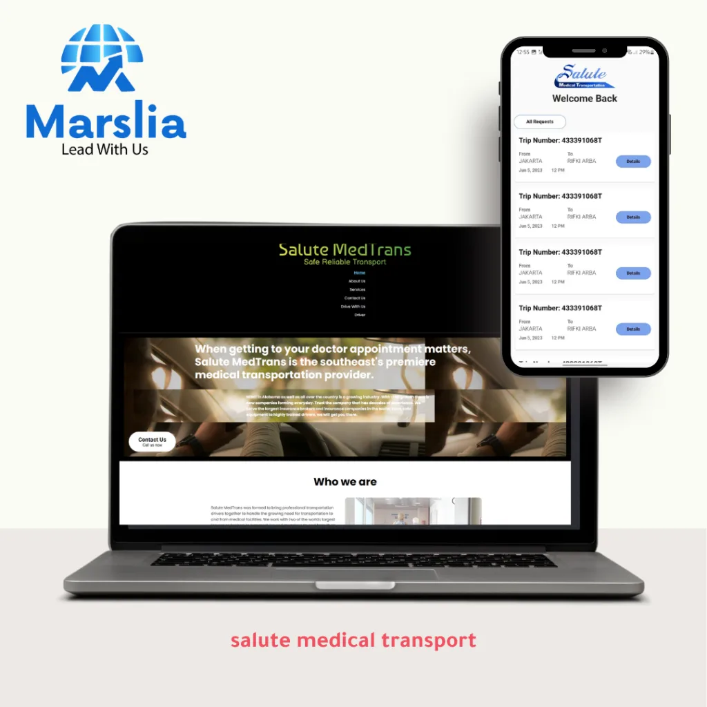 تطبيق salute medical transport
