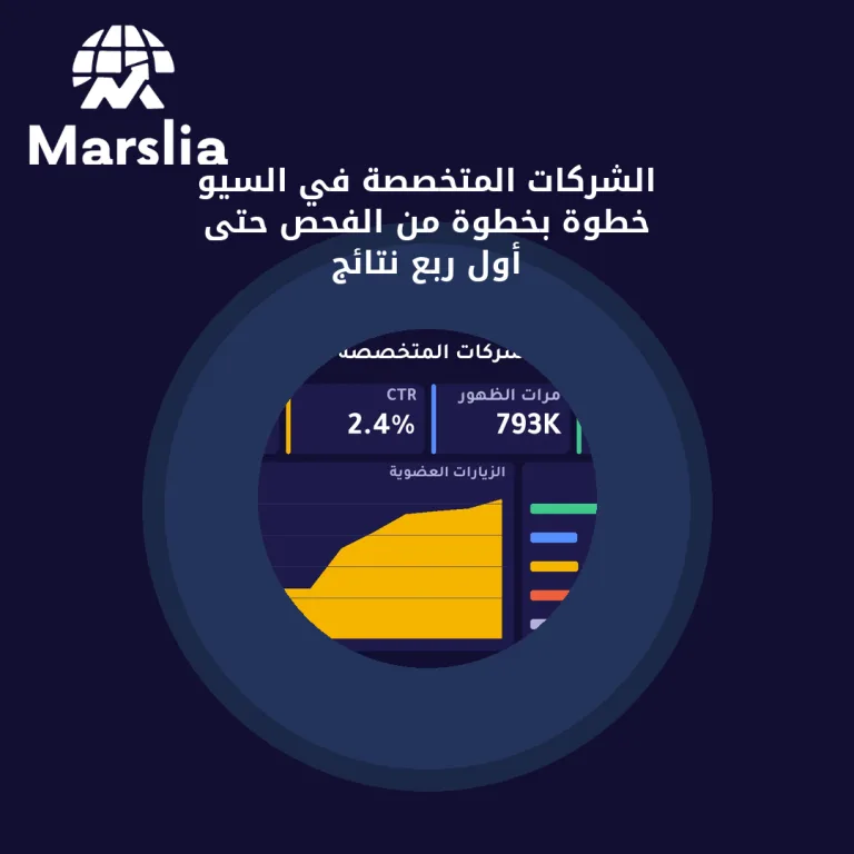 الشركات المتخصصة في السيو خطوة بخطوة من الفحص حتى أول ربع نتائج