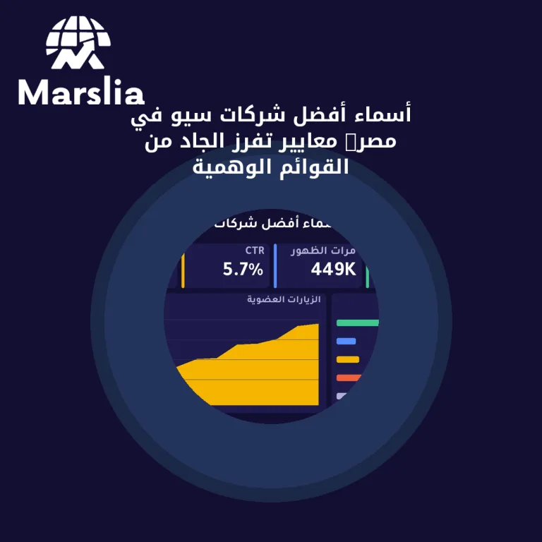 أسماء أفضل شركات سيو في مصر: معايير تفرز الجاد من القوائم الوهمية