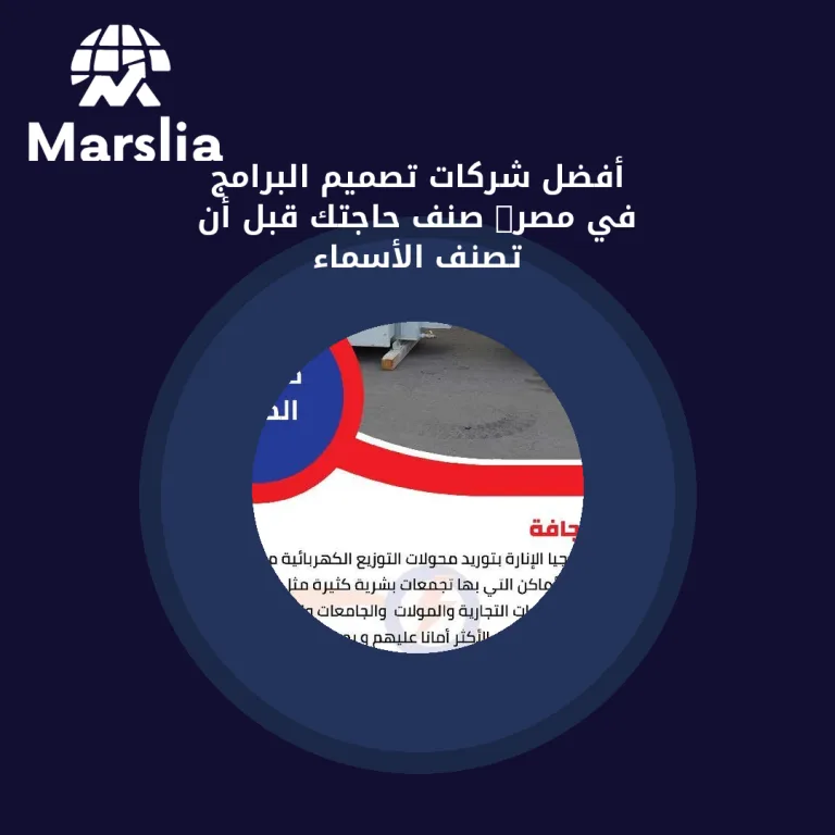 أفضل شركات تصميم البرامج في مصر: صنف حاجتك قبل أن تصنف الأسماء