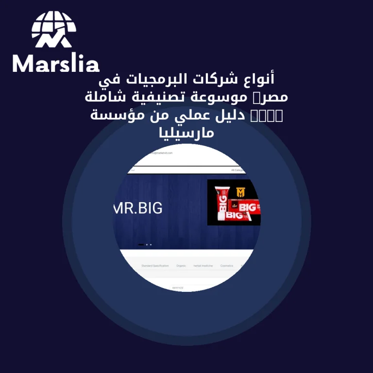 أنواع شركات البرمجيات في مصر: موسوعة تصنيفية شاملة 2026 | دليل عملي من مؤسسة مارسيليا