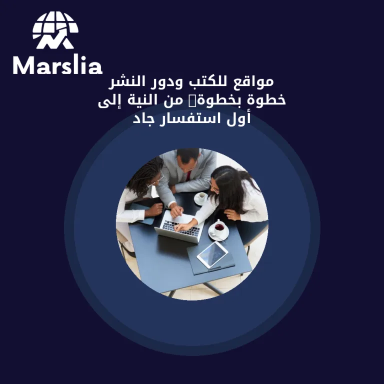 مواقع للكتب ودور النشر خطوة بخطوة: من النية إلى أول استفسار جاد